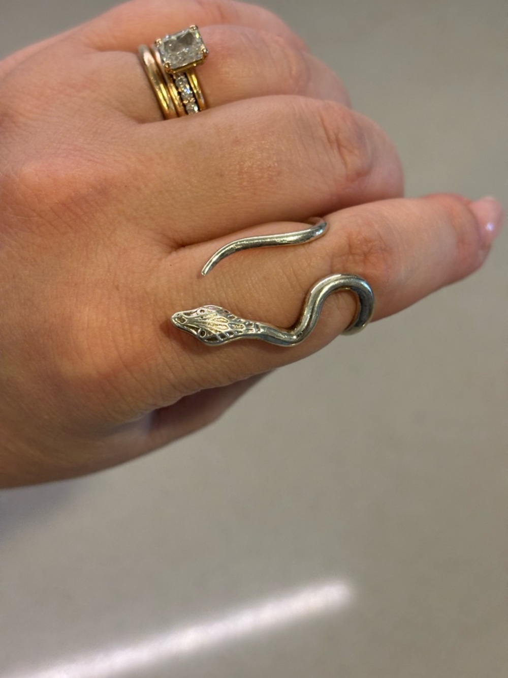 Handmade Gas Bijoux Naja Snake Wrap